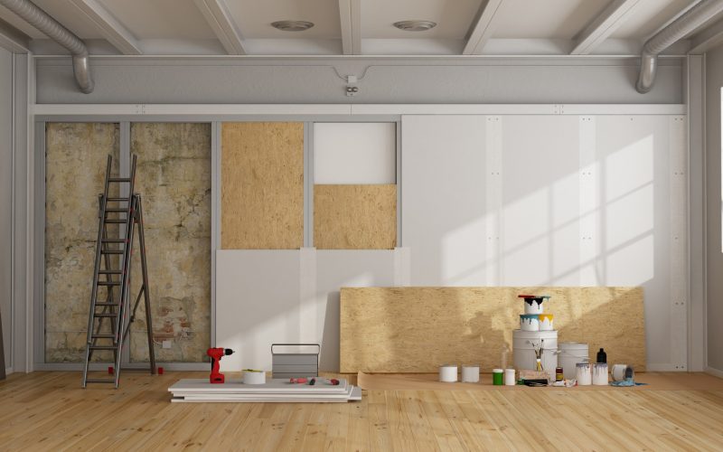 architectural restoration and insulation of an old wall